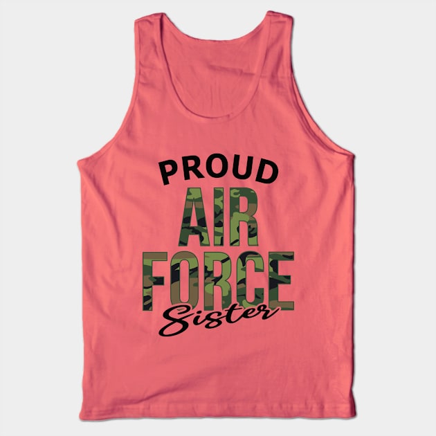 Proud Air Force Sister Tank Top by PnJ